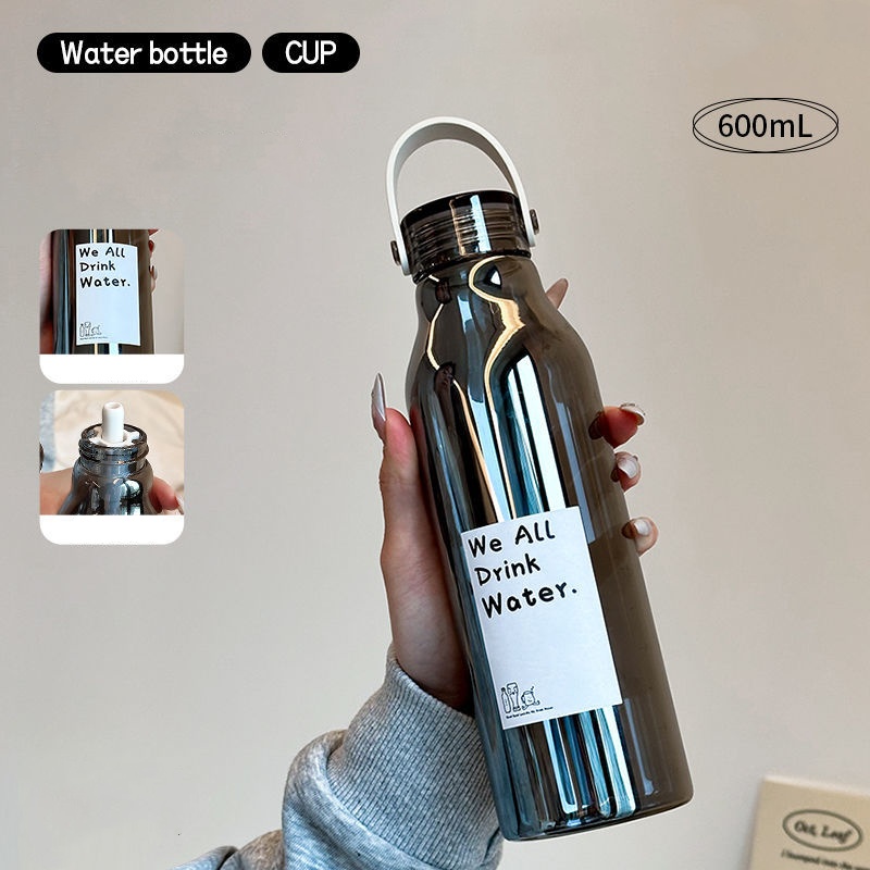 600ML Thickened Glass Water Bo - Outdoor Sport Glass Water Bottle ulasan dan harga